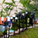 HO OO Scale 5Pcs Resin Craft Mini Street Light Lamp Antique Imitation Fairy Garden Home Miniature DIY Micro Landscape