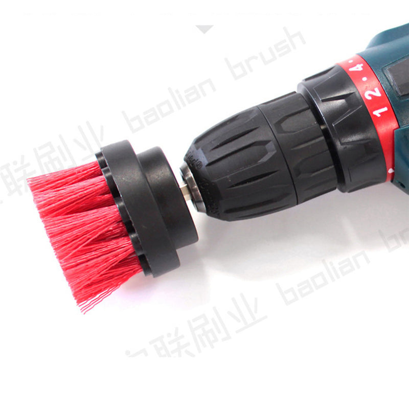 3Pcs Yellow/Red/Blue Drill Cleaning Brush Tub Cleaner Tile Grout Power Scrubber Combo Kit