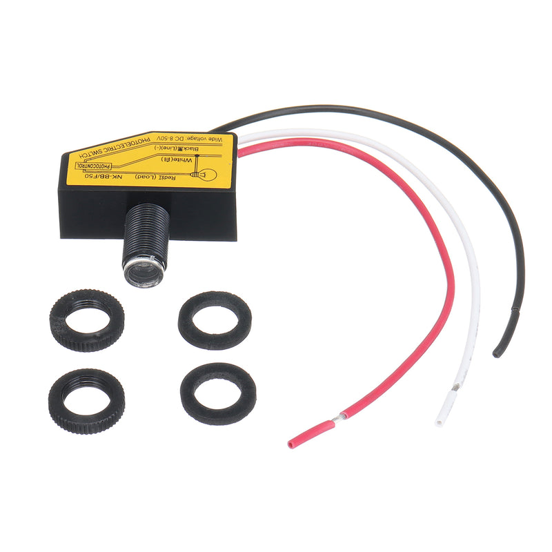 8-50VDC Photocell Sensor Daylight Dusk To Dawn Sensor Photoelectric Switch Sensor Automatic Light C