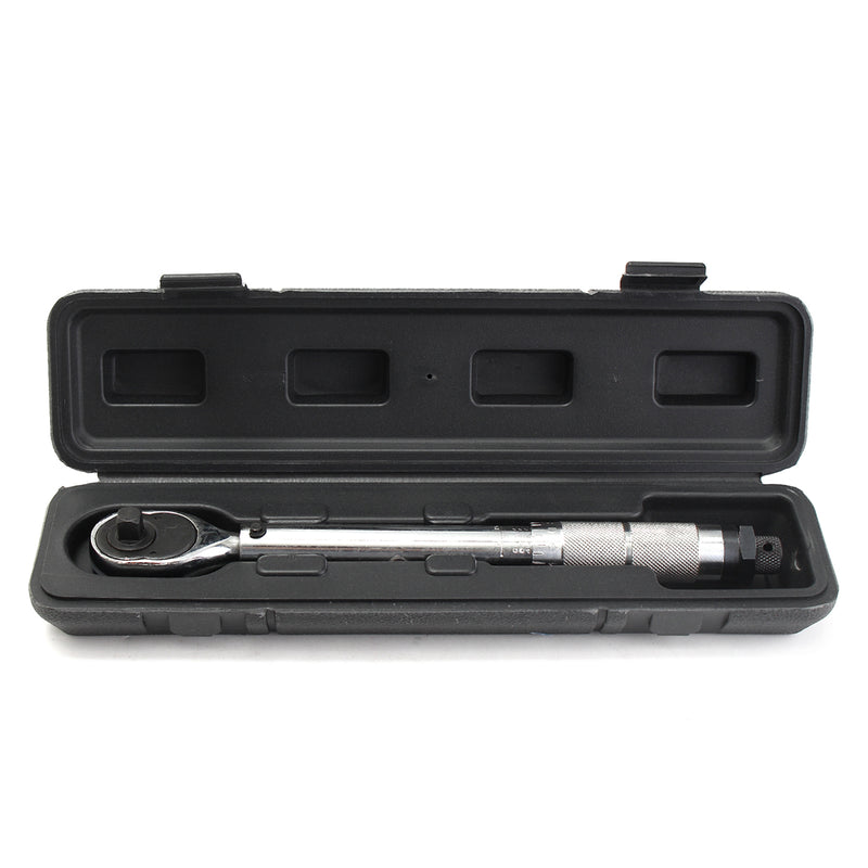 3/8inch Preset Adjustable Torque Wrench Molybdenum Steel Polished Chrome