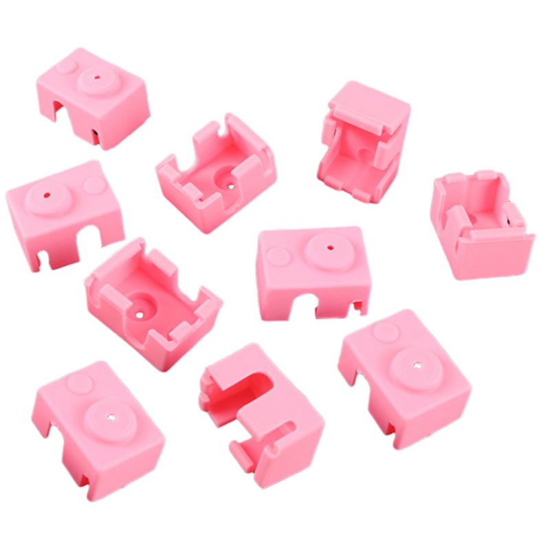 10Pcs Pink Silicone Case for Hotend Heating Block Protective Cover 280 for 3D Printer