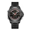 NAVIFORCE NF9170 LED Display Metal Case Dual Display Watch Business Style Men Digital Watch