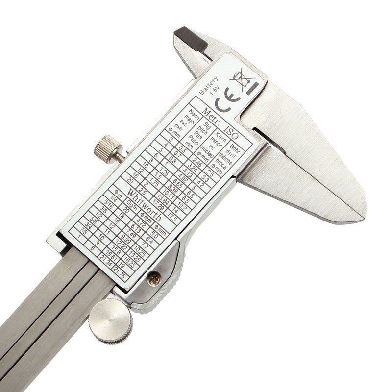 Raitool 6 Inch 150mm LCD Digital Electronic Vernier Caliper Micrometer Stainless Steel Ruler