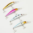 ZANLURE 7Pcs/Set 10cm 9.4g Dive Minnow Fishing Lure Bass Crank Bait Rattle Lure Tackle