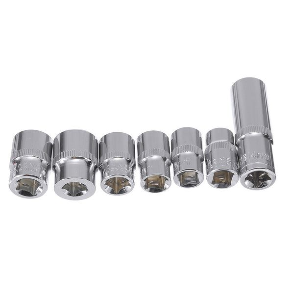 7pcs Electric Ratchet Wrench Socket Adapter Drill Bit Spanner Socket