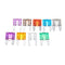 500pcs Mini Auto Fuse 10 Value Car Fuse Blade Kit Assortment with Box 2A 3A 5A 7.5A 10A 15A 20A 25A 30A 35A Each 50pcs