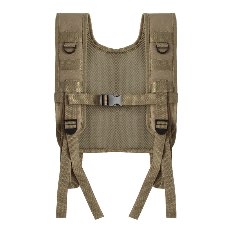 Tactical H-Harness Waist Battle Belt Suspenders Hunting Molle Vest Chest Rig