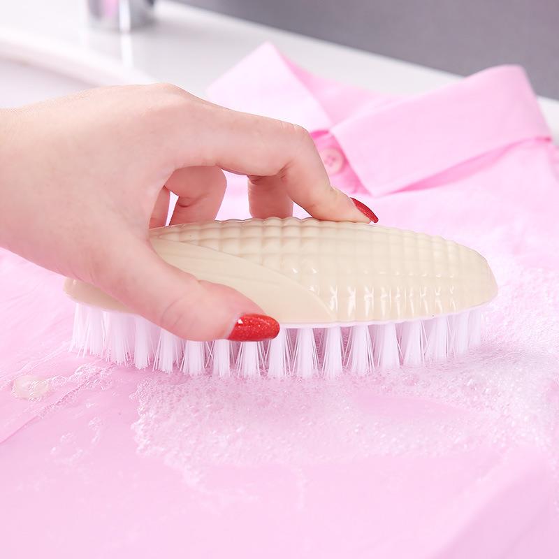 Peanut Corn Shape Plastic Multipurpose Soft Wool Shoes Brush Laundry Household Clothes Cleaning Brush Cleaning Accessories