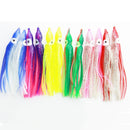 ZANLURE 10Pcs 10CM Soft Plastic Fishing Lures Trolling Squid Skirt Lure Bait Fishing Tackle Tools