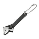 DANIU 66mm 2.6inch Mini Metal Adjustable Wrench Spanner Hand Tool 0-10mm Jaw Wrench Black