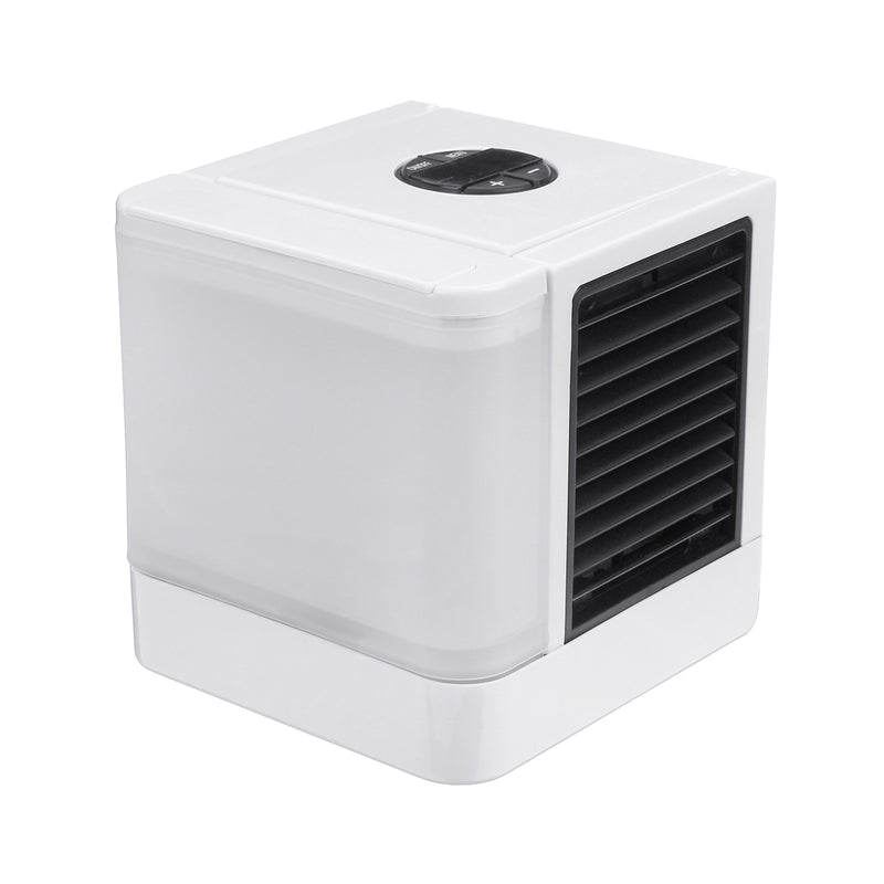 USB Display Air Cooler Mini Portable Air Conditioner Fan Noiseless LED Personal Space Air Conditioner