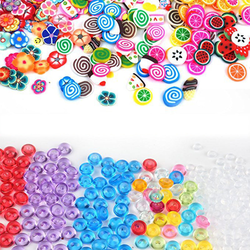 60 Pack Slime DIY Charms Supplies Kit Ball Beads Foam Sequins Tools Making Pack Children's Funny Toy