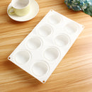 Round Silicone DIY Mousse Cake Mold 8 Cavity Candy Chocolate Baking Mould Tray
