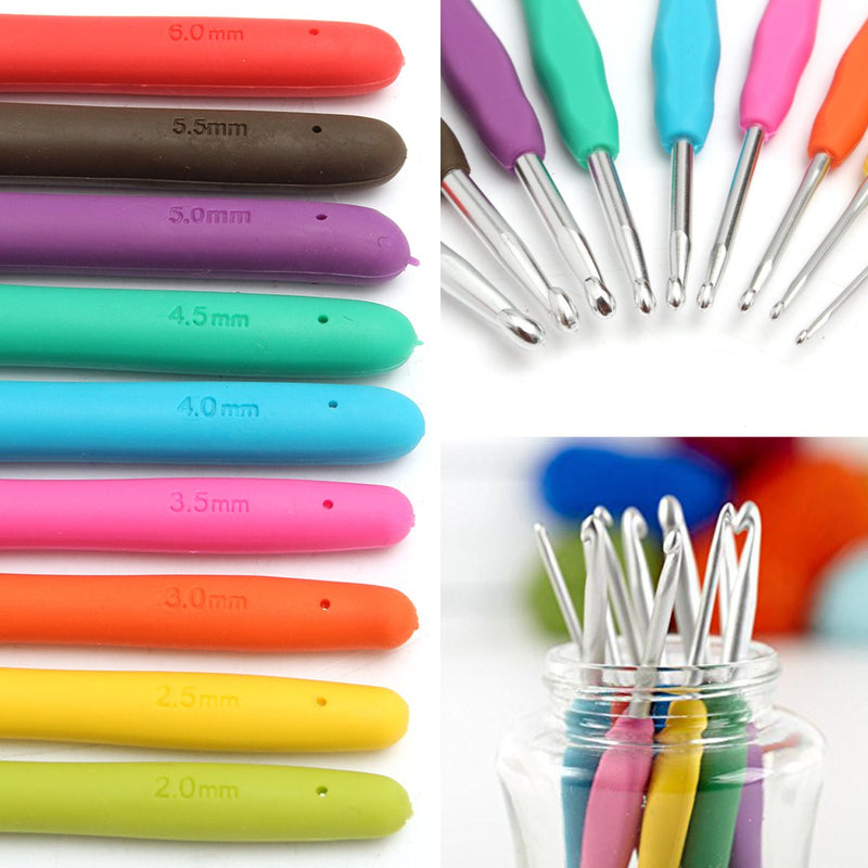 Crochet Needle Hooks Set Organiser Case AccBearded Needle Suit With 45 Piece Attach One Storage Bag
