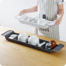 Extendable Bath Tub Drain Shelf Caddy Rack Shower Holder Rack Storage Tray Organizer