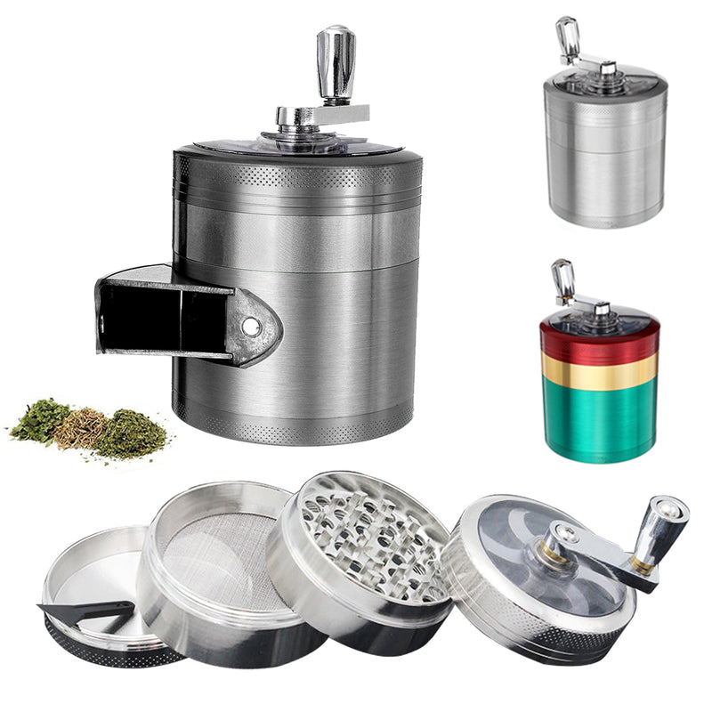 Big Herb Grinder 4 Piece Herbal Alloy Smoke Metal Chromium Crusher