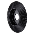 Drillpro Black 110x16/110x22mm Bevel Wood Carving Disc Tungsten Carbide Shaping Disc Angle Grinding Wheel Sanding Carving Rotary Tool Abrasive Disc for Angle Grinder