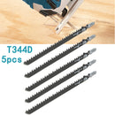 5pcs HCS T Shank Saw Blades Wood Plastics Plywood Cuttingtools for Jigsaw