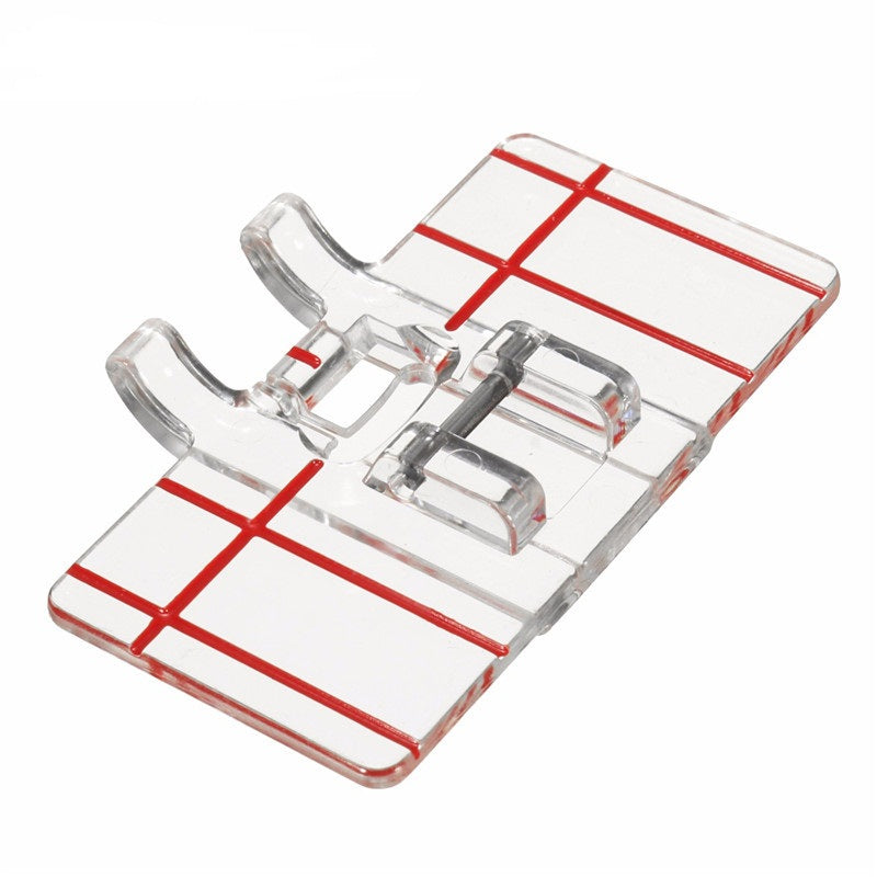 Sewing Machine Parallel Stitch Sewing Tool Simple Mini Clear Plastic Parallel Stitch Foot Presser fo