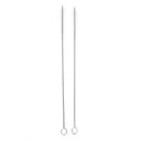 Flexible Silicone Straws Reusable Drinking Straw with Curved Bend Stainless Steel Straws Cleaning Brush With Pounch