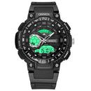 OHSEN AD1705 Digital Watch Dual Display Multifunction LED Sport Swimming Men Watch