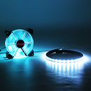 Coolmoon 12cm 1 Fan Colourful RGB LED Ring PC 12cm Case Cooling Fan and Controller LED Light Bar