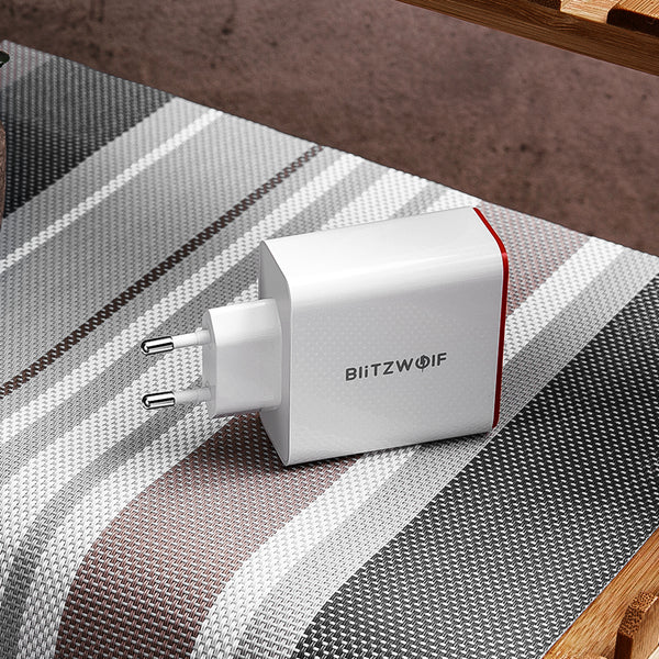 BlitzWolf BW-PL3 36W QC3.0 Dual Ports USB Charger EU Adapter With Power3S Tech