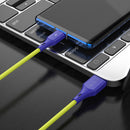 3 x BlitzWolf BW-TC14 3A USB Type-C Charging Data Cable Green 3ft/0.91m For Oneplus 6T Xiaomi Mi8 Pocophone f1 S9