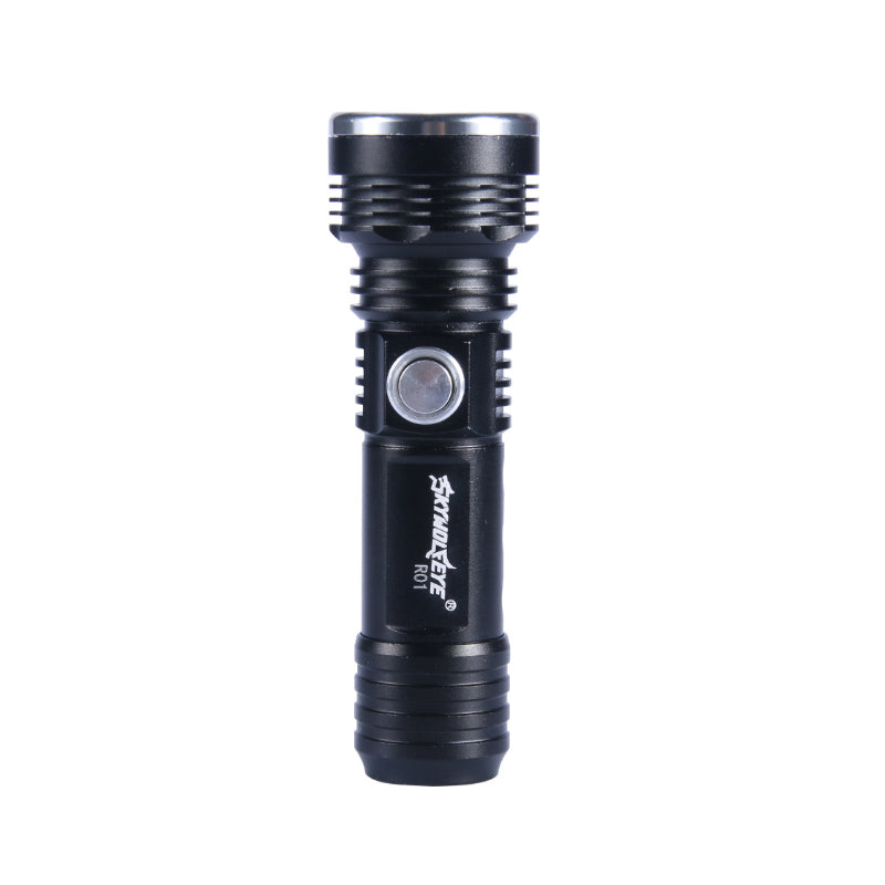 SKYWOLFEYE 16340 Battery Flashlight 4 Modes 300 Lumens LED Work Light USB Rechargeable Emergency Lantern UV Violet Light