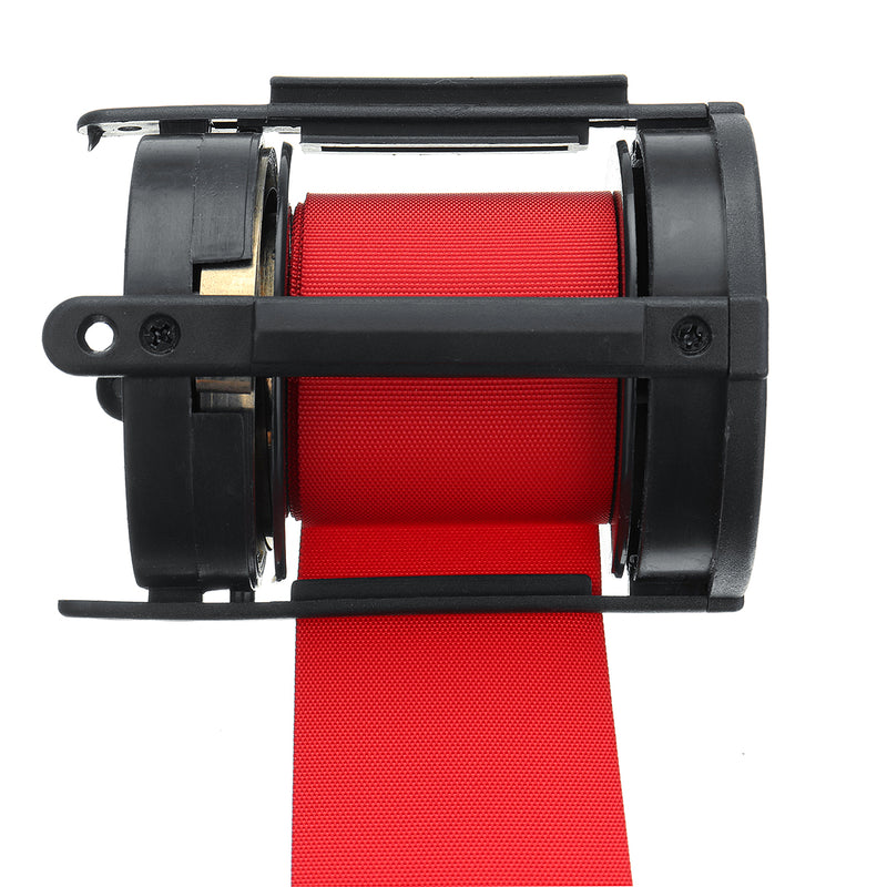 2/3/5m Retractable Stanchion Belt Crowd Queue Control Barrier Mounted Accessory Red