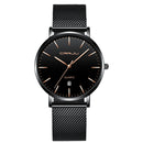CRRJU 2270 Men Simple Dial Business Style Fashion Full Steel Strap Quartz Watch