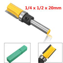 1/4 Inch Shank Flush Trim Router Bit Blade Length 20mm Carbide Pattern Woodworking Cutter