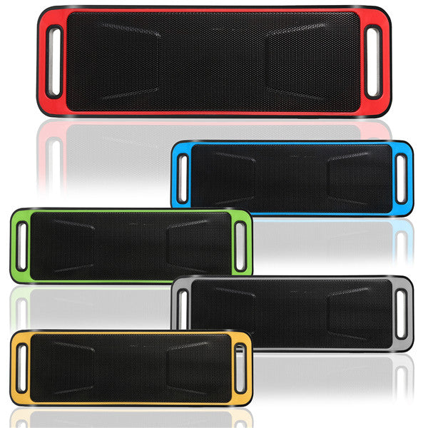 bluetooth Speaker Stereo Subwoofer Support TF Card USB AUX FM Radio For Tablet Smartphone