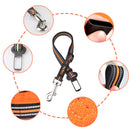 Dog Retractable Leopard Car Seat Belt Safety Rope Puppy Seat Belt Leashes Universal