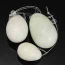 3Pcs White Body Massage Stone Vaginal Muscle Tightening Kegel Exercise Egg