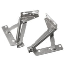 2Pcs Stainless Steel Wardrobe Doors Triangle Spring Hinge