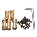5pcs 9mm Brass Coupling Coupler with Spanner and Screw