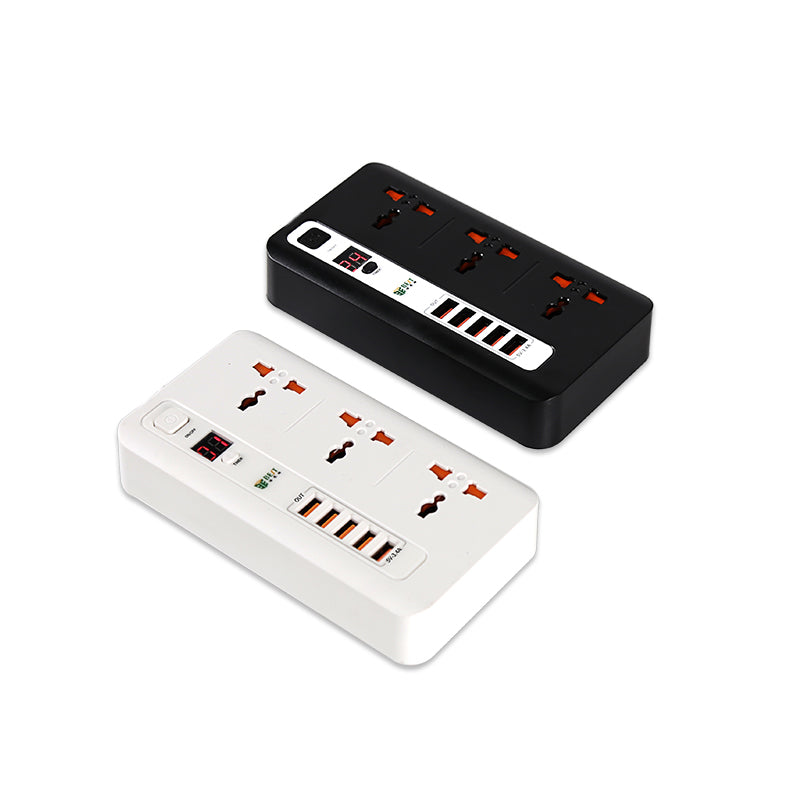 BEST P04 Universal Smart Timer Switch Socket Plug 5 USB Port Charging Power Outlet
