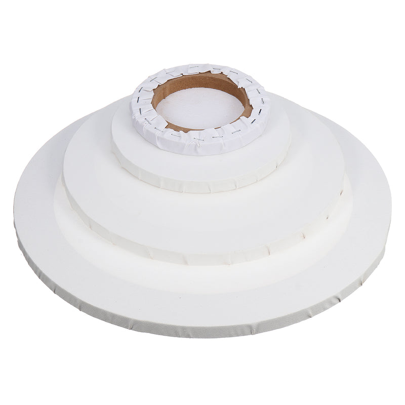 6/8/12/16'' Blank White Round Artist Canvas Wooden Drawing Board Acrylic Oil Paintings