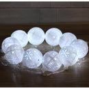 Battery Powered 1.2M 10LEDs Warm White Pure White Snowball Fairy String Light for Christmas Patio