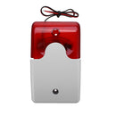 NEW Durable 12V Wired Sound Alarm Strobe Flashing Light Alarm Home Security Safe