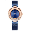 MINI FOCUS MF0254L Ultra Thin Mesh Strap Crystal Elegant Women Watch Quartz Watch