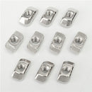 50pcs M5 T Sliding Nut Block for 3030 Aluminum Profile Zinc Coated Plate Aluminum Accessories