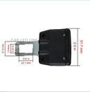 Pair Car Seat Belt Alarm Stopper Buckle Insert Clips Extender Accident Eliminator