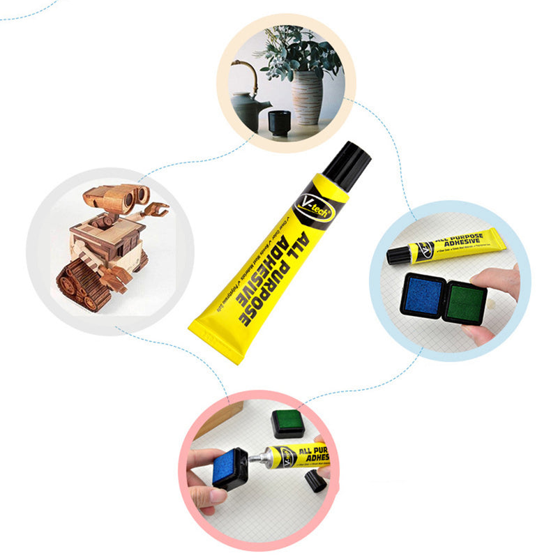 20ml Transparent All Purpose Adhesive Leather Rubber Metal Glass Foam Glue Quick Drying Glue