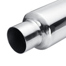 2 Inch Car Exhaust Muffler Resonator Stainless Steel Burnt Tip And Silencer