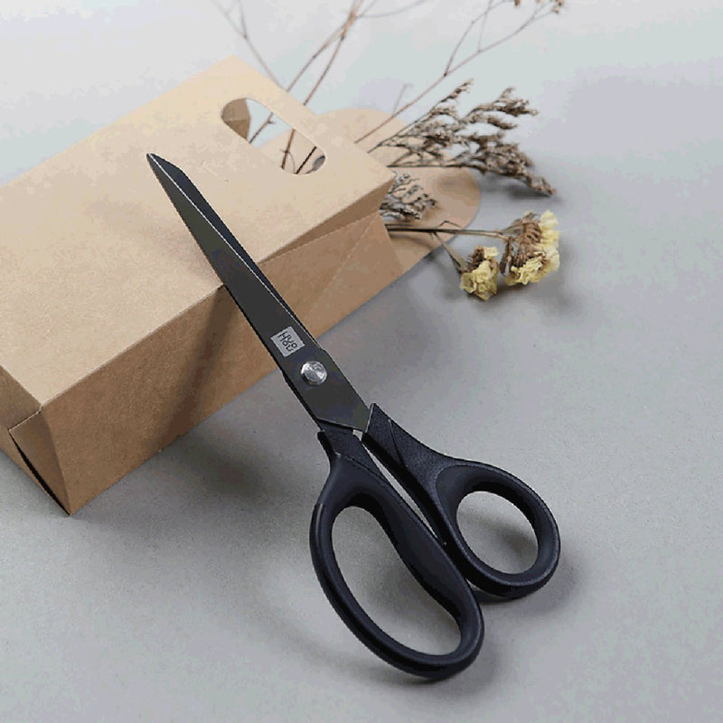 2pcs Titanium-plated Scissors Black Sharp Sets Non-slip Tools Kit