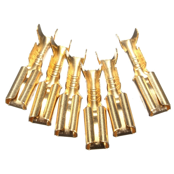 10sets 6 Way 2.8mm Connector Terminal Kit For Car Motorcycle Pin Blade Scooter ATV