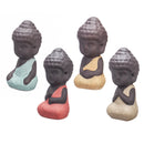 Mini Buddhism Zen Monks Small Clay Statues Car Interior Ornaments
