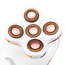 Electric USB Charging IPX6 Women Hair Remover Body Facial Arm Leg Epilator 5 Heads 4D Direction Floating Cutting System
